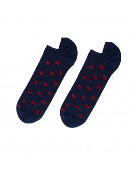 CHAUSSETTE INVISIBLES COCCINELLES BLU