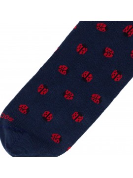 SOCK NO-SHOW LADYBUGS BLU