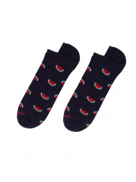 SOCK NO-SHOW WATERMELON BLU