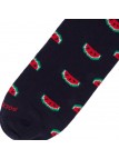 SOCK NO-SHOW WATERMELON BLU