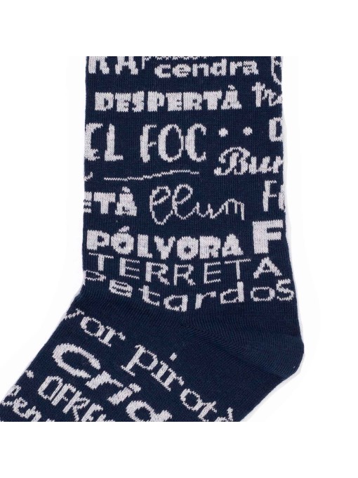 Sock unisex mezza gamba frasi cade