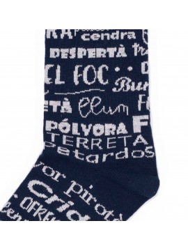 Unisex sock mid-calf phrases falles