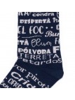 Unisex sock mid-calf phrases falles