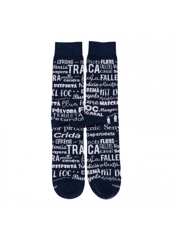 Unisex sock mid-calf phrases falles