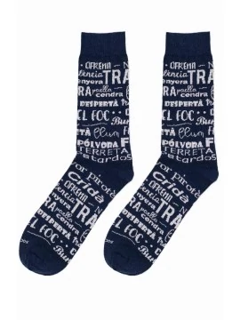 Unisex sock mid-calf phrases falles