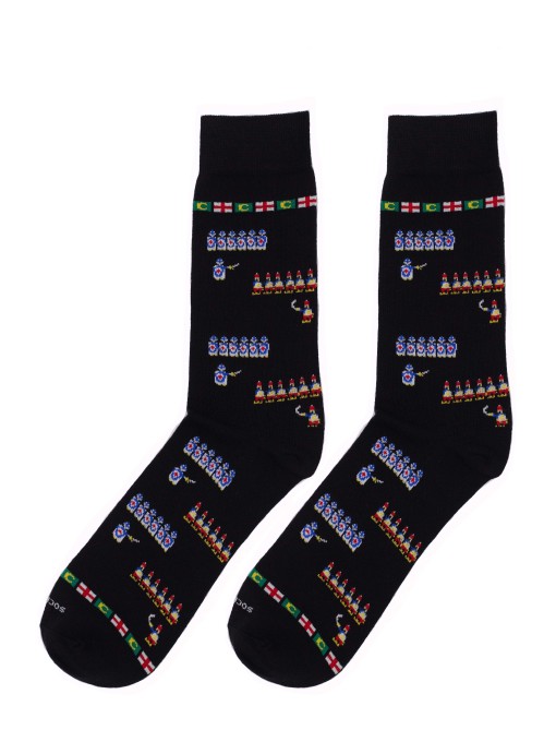 Socksandco unisex sock mid-calf Moors and Christians entrance design