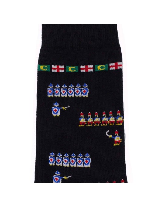 Socksandco unisex sock mid-calf Moors and Christians entrance design