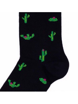 Socksandco Donkerblauwe Cactus