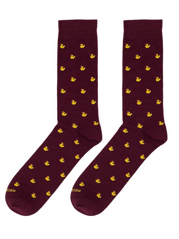 socksandco patitos burdeos