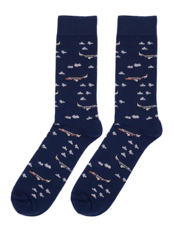 socksandco mitja canya avions blau