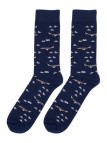 Socksandco Mid-Round Vliegtuigen Blauw