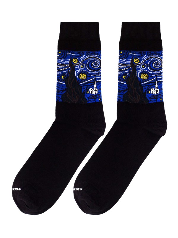 Socksandco demi-canne art nocturne étoilé