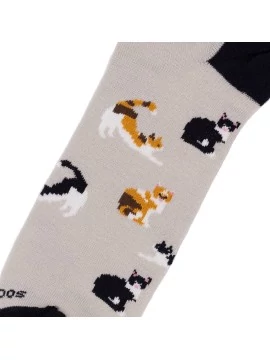 Socksandco invisibles miau Gris