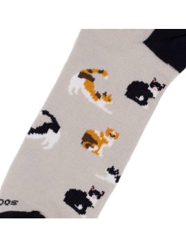 Socksandco Onzichtbare Grijze Miauw