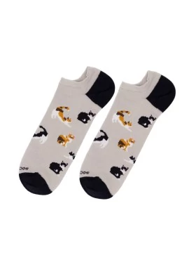 Socksandco invisibles miau Gris