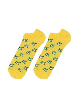 Socksandco Sapo amarelo invisível meias