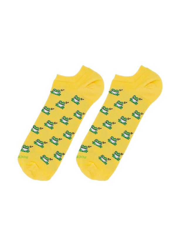 Socksandco Sapo amarelo invisível meias