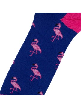 Socksandco Royal Blue Flamingo invisibili Flamingo