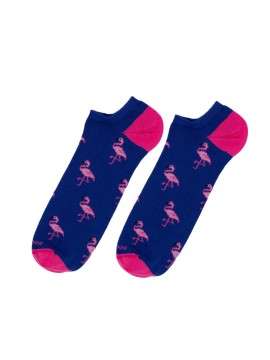 Socksandco Royal Blue Flamingo invisibili Flamingo