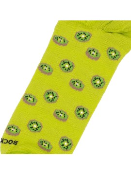 Socksandco invisível Kiwis Verde Azul