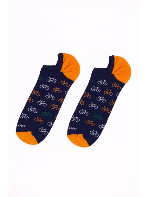 Unsichtbare Fahrradsocken Orange