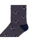 Funny socks chopper grey