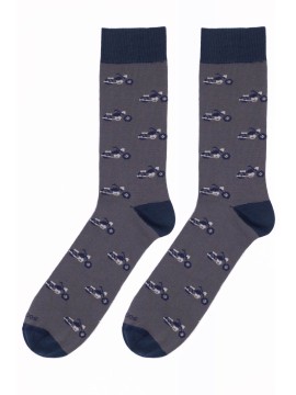 Lustige graue Chopper-Socken