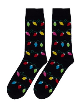 Chaussettes drôles Lumières de Noël