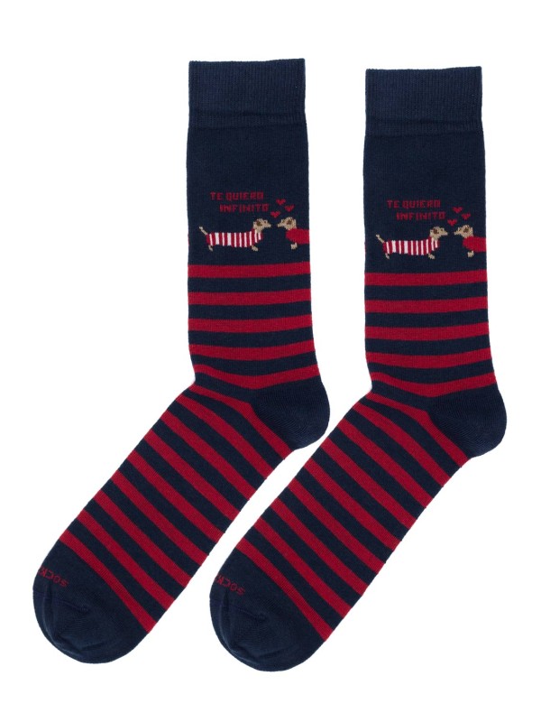 Socksandco Socks mid-calf Message I Love You Infinite