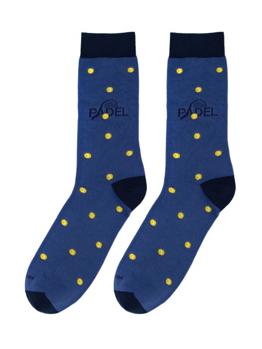 CHAUSSETTES DE PADEL DRÔLES EN COTON PEIGNÉ MARQUE SOCKSANDCO.COM