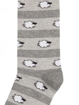 socksandco fantasia sheep gris