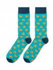 CHAUSSETTES PIZZA VERT EAU