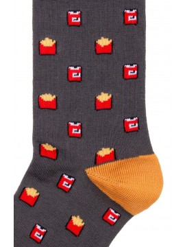 GRAUE CHIPS-SOCKEN